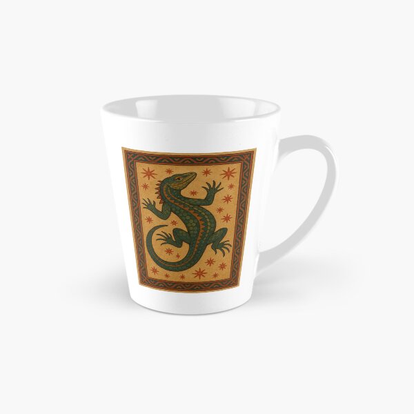 Artikelvorschau, Eidechsenillustration im Volksstil – Rustikales südwestliches Reptiliendesign entworfen und verkauft von weirdfishes123.