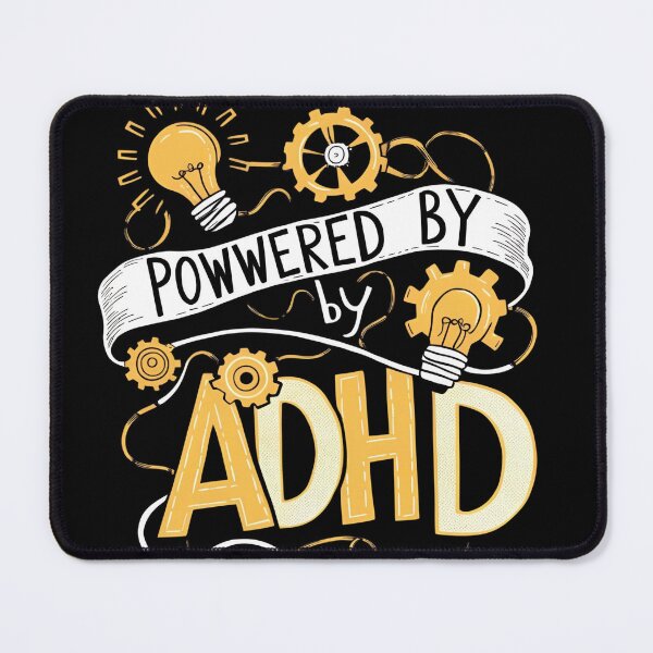 Item preview, Powwered by adhd designed and sold by whatthefoxsays.