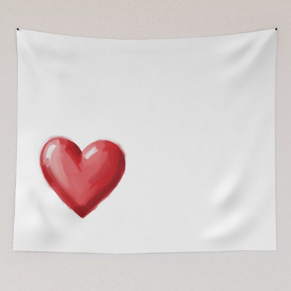 Item preview, Simple Painted Big Red Heart designed and sold by AlinaSCorner.