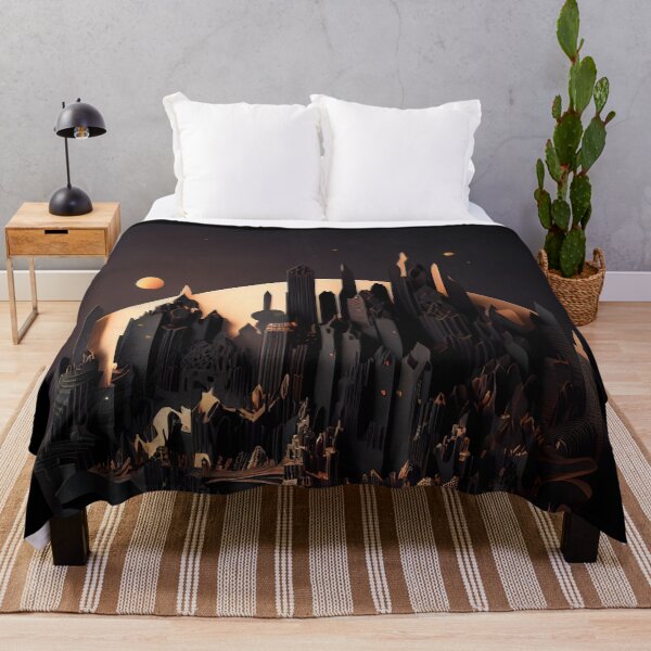 Item preview, Shadow Metropolis – Abstract Dark Cityscape Art designed and sold by ShadowAndSlate.