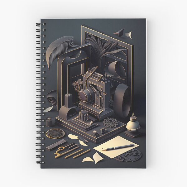 Item preview, Steampunk Engineer’s Desk – Abstract Industrial Design Art designed and sold by ShadowAndSlate.