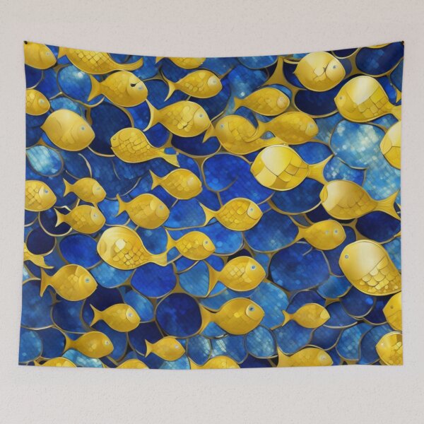 Item preview, Lemonade Fish in Bottle-blue Sea | AI Rendition 1 designed and sold by NickWhittleArt.
