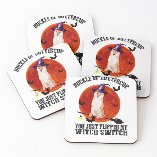 Item preview, Akita Buckle Up Buttercup You Flipped Witch Switch designed and sold by digimarconha.