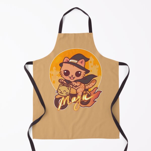 Item preview, Chibi Wizard Cat on Magic Motorcycle – Enchanted Yellow Dream designed and sold by BGMeYou.