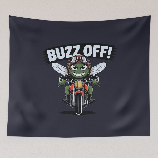 Item preview, Funny Chopper Fly Goggles Insect On Motorcycle designed and sold by SurrealArtSzysz.