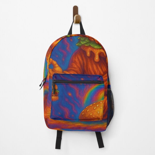 Item preview, Zen Burger | Psychedelic Cheeseburger Monk Poster designed and sold by buzzprints1234.