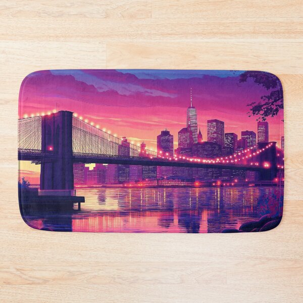 Artikelvorschau, Skyline von New York bei Sonnenuntergang – Stadtbildfotografie entworfen und verkauft von TheArtistOf2022.
