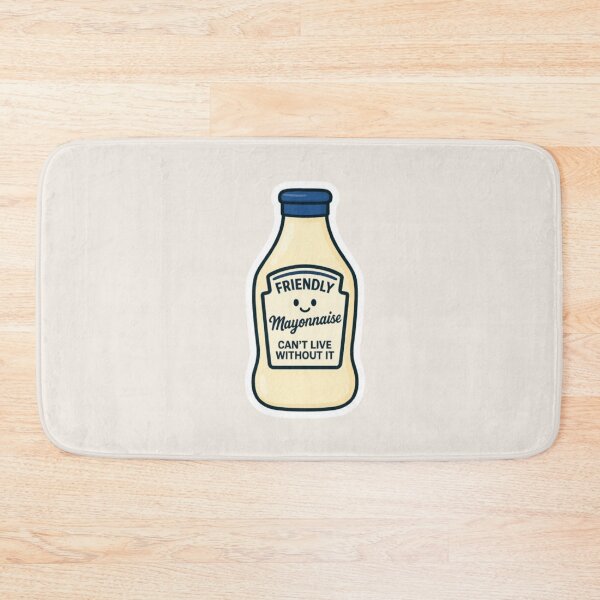 Item preview, Friendly Mayonnaise – Kawaii Condiment Sticker designed and sold by SoftEmotion.