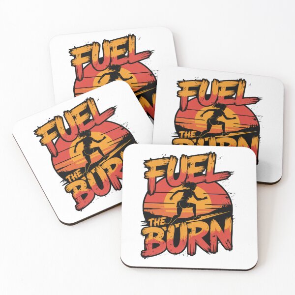 Item preview, Fuel the Burn – Motivational Runner Fitness Design designed and sold by EpicMediaShop.