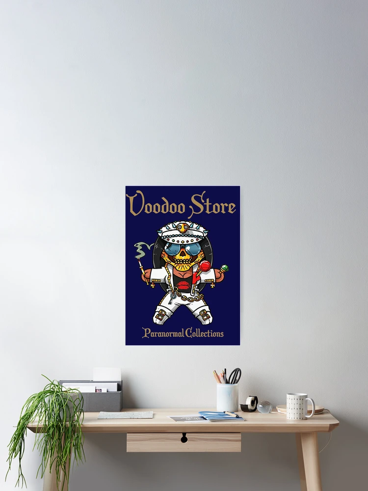 Thumbnail 2 of 3, Poster, Voodoo Skull Rocker Doll designed and sold by Voodoo Store Paranormal Collections.