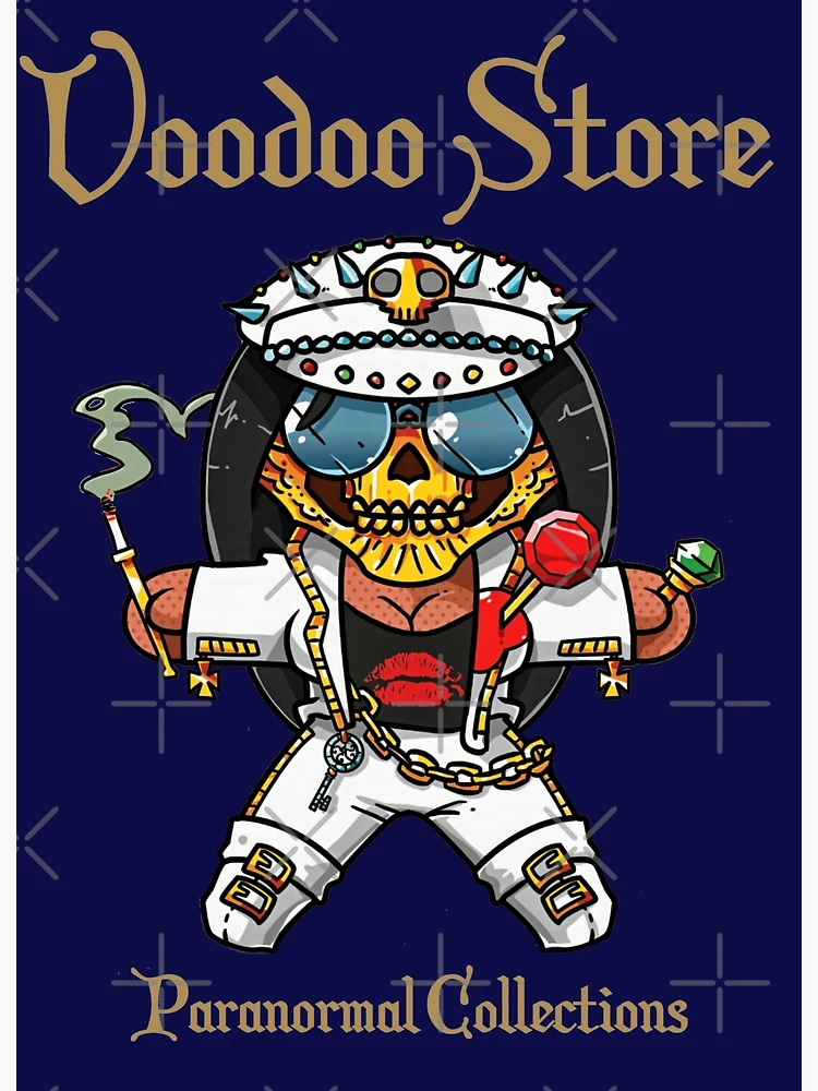 Thumbnail 3 of 3, Poster, Voodoo Skull Rocker Doll designed and sold by Voodoo Store Paranormal Collections.