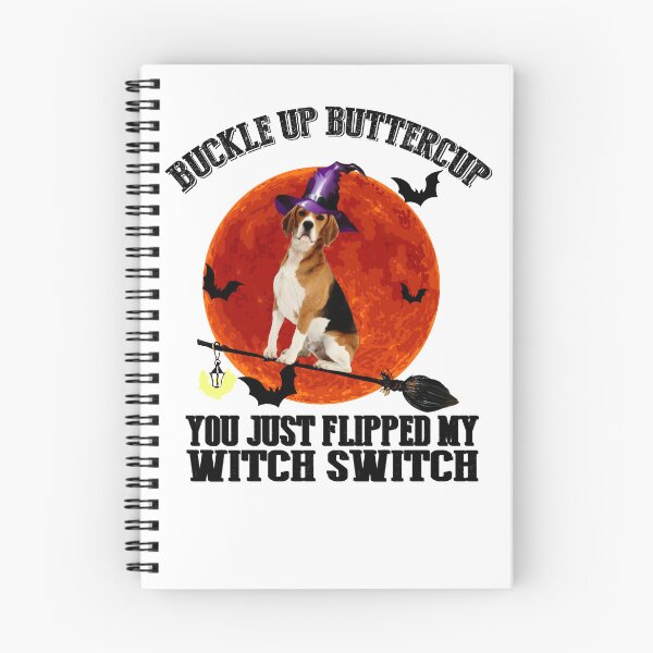 Item preview, Beagle Buckle Up Buttercup Just Flipped Witch Switch  designed and sold by digimarconha.