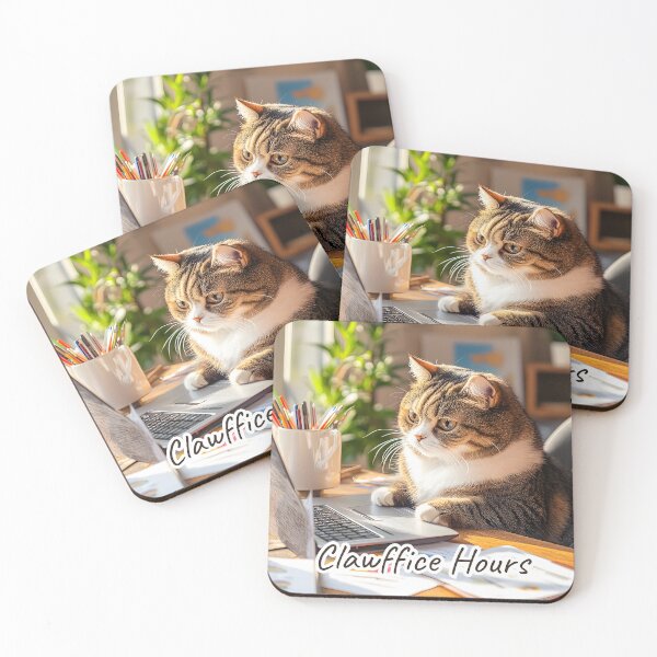 Item preview, Clawffice Hours – Serious Cat, Serious Business designed and sold by Mossberry Artsy.