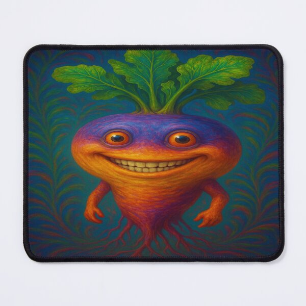 Item preview, Psychedelic Turnip | Happy Root Vegetable Poster designed and sold by buzzprints1234.