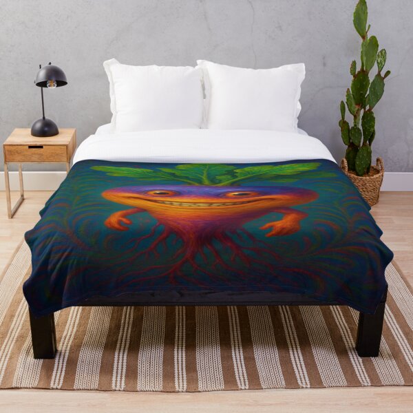Item preview, Psychedelic Turnip | Happy Root Vegetable Poster designed and sold by buzzprints1234.