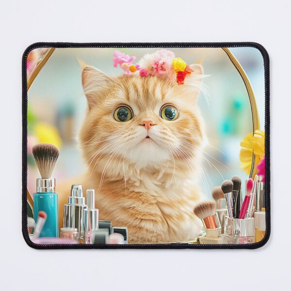 Item preview, Meowkeup Attempt – First Time, Furry Fail designed and sold by Mossberry Artsy.