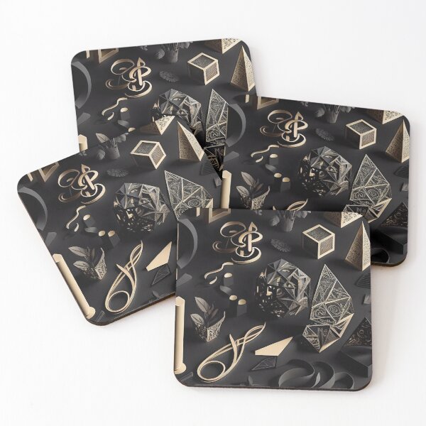 Item preview, Sacred Geometry & Science Symbols – Modern Abstract Design designed and sold by ShadowAndSlate.