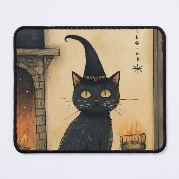 Item preview, Mystical Witch Black Cat designed and sold by bapupa.