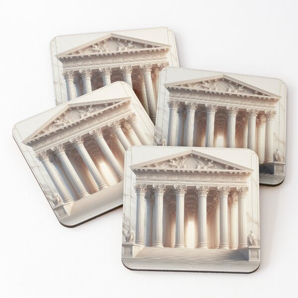 Item preview, Symmetrical Greek Temple – Classical Architecture Design designed and sold by Roberta Calabrese.