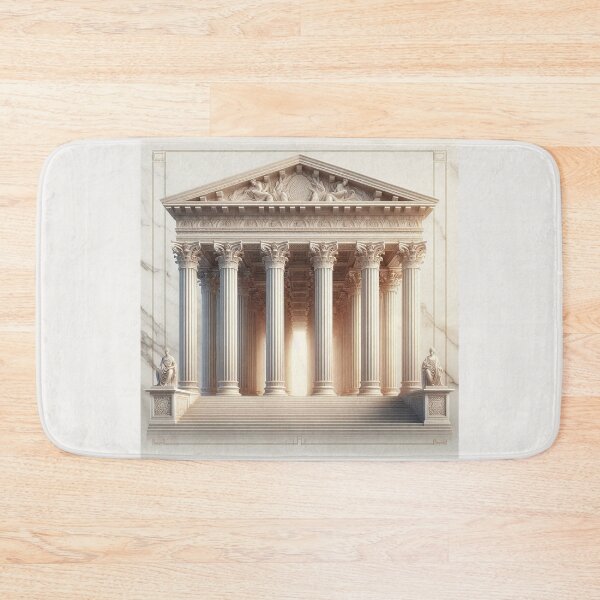 Item preview, Symmetrical Greek Temple – Classical Architecture Design designed and sold by Roberta Calabrese.