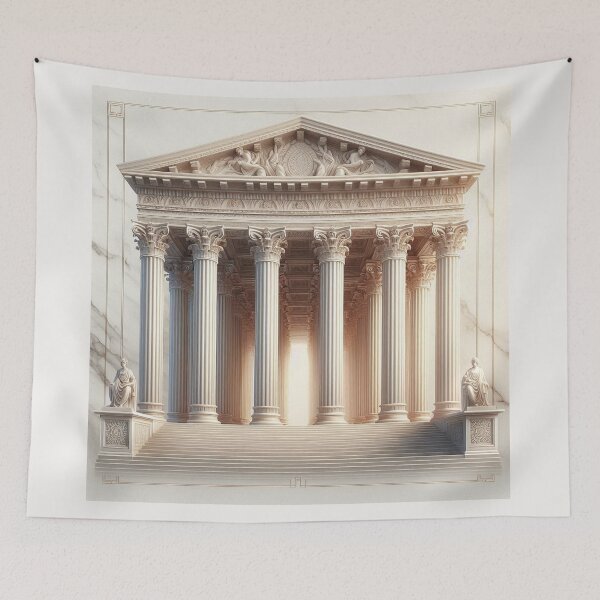 Item preview, Symmetrical Greek Temple – Classical Architecture Design designed and sold by Roberta Calabrese.