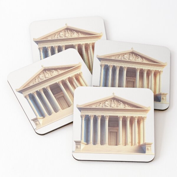 Item preview, Symmetrical Greek Temple – Classical Architecture Design designed and sold by Roberta Calabrese.