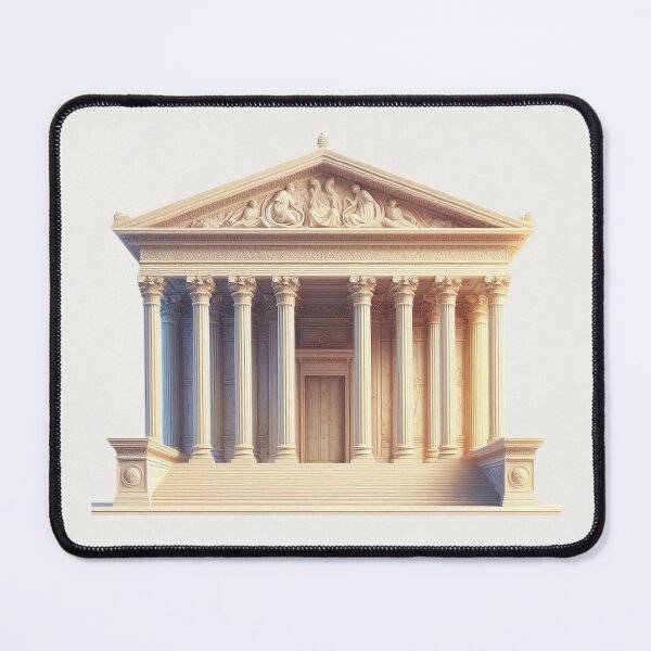 Item preview, Symmetrical Greek Temple – Classical Architecture Design designed and sold by Roberta Calabrese.