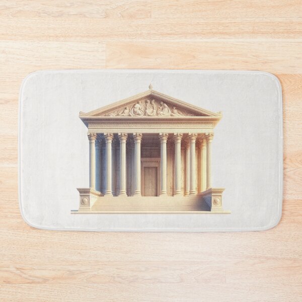 Item preview, Symmetrical Greek Temple – Classical Architecture Design designed and sold by Roberta Calabrese.