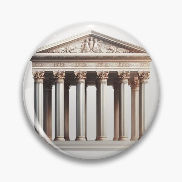 Item preview, Symmetrical Greek Temple – Classical Architecture Design designed and sold by Roberta Calabrese.