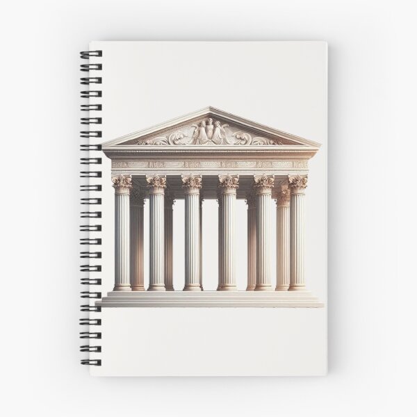 Item preview, Symmetrical Greek Temple – Classical Architecture Design designed and sold by Roberta Calabrese.