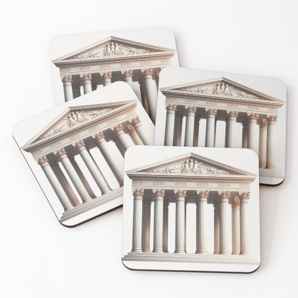 Item preview, Symmetrical Greek Temple – Classical Architecture Design designed and sold by Roberta Calabrese.