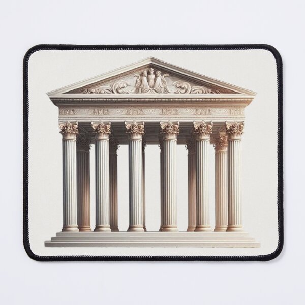 Item preview, Symmetrical Greek Temple – Classical Architecture Design designed and sold by Roberta Calabrese.