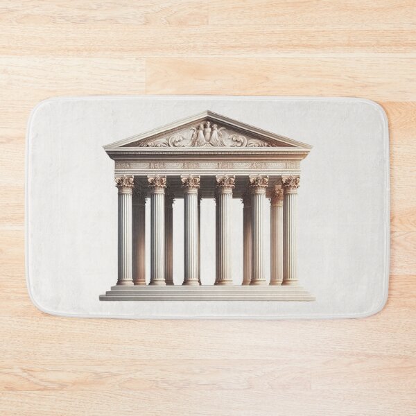 Item preview, Symmetrical Greek Temple – Classical Architecture Design designed and sold by Roberta Calabrese.