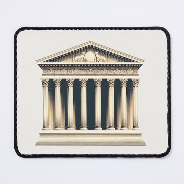 Item preview, Symmetrical Greek Temple – Classical Architecture Design designed and sold by Roberta Calabrese.