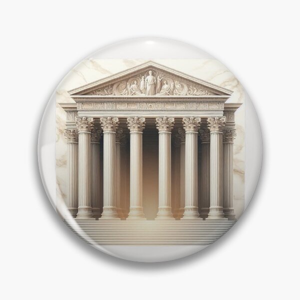 Item preview, Symmetrical Greek Temple – Classical Architecture Design designed and sold by Roberta Calabrese.