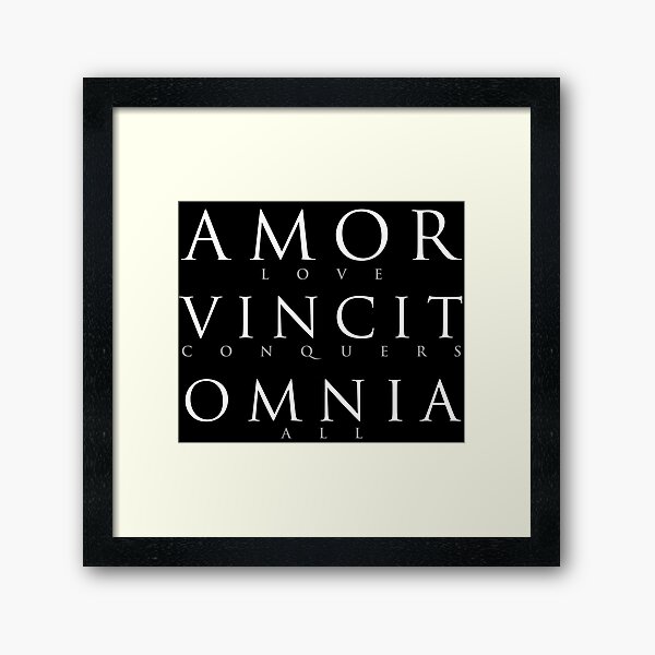 Item preview, Latin Quote: Amor Vincit Omnia designed and sold by Elvin Dantes.