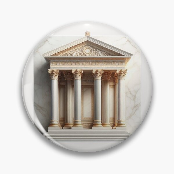 Item preview, Symmetrical Greek Temple – Classical Architecture Design designed and sold by Roberta Calabrese.