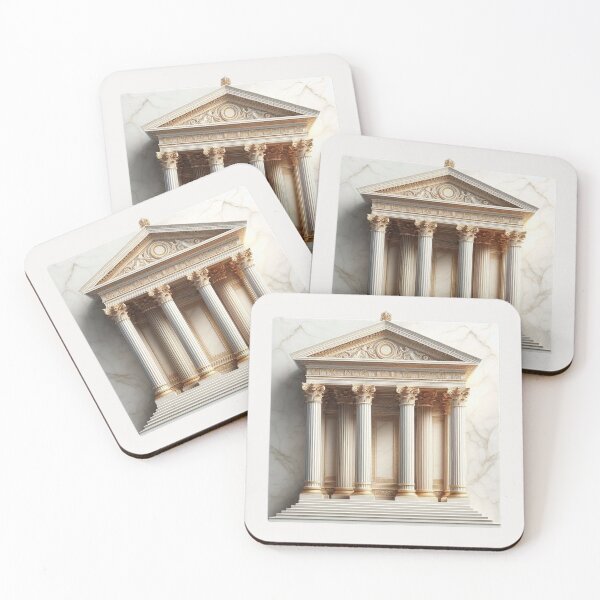 Item preview, Symmetrical Greek Temple – Classical Architecture Design designed and sold by Roberta Calabrese.