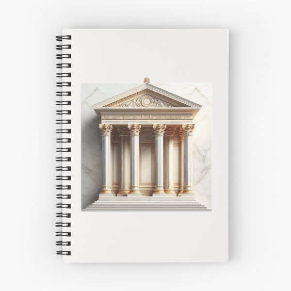 Item preview, Symmetrical Greek Temple – Classical Architecture Design designed and sold by Roberta Calabrese.