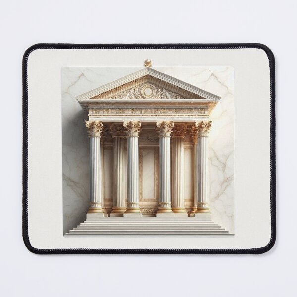 Item preview, Symmetrical Greek Temple – Classical Architecture Design designed and sold by Roberta Calabrese.