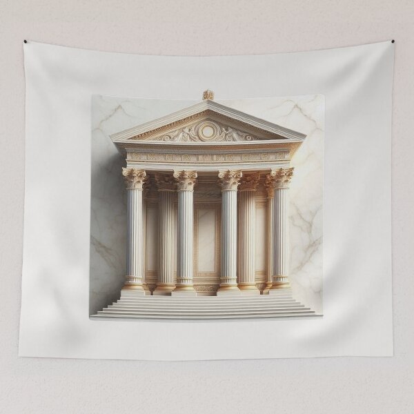 Item preview, Symmetrical Greek Temple – Classical Architecture Design designed and sold by Roberta Calabrese.