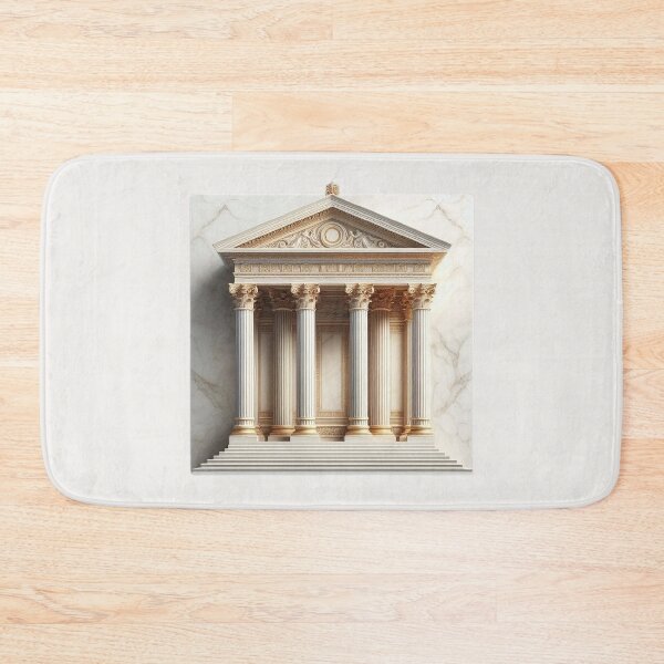 Item preview, Symmetrical Greek Temple – Classical Architecture Design designed and sold by Roberta Calabrese.