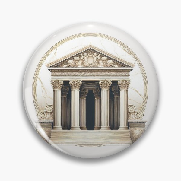 Item preview, Symmetrical Greek Temple – Classical Architecture Design designed and sold by Roberta Calabrese.