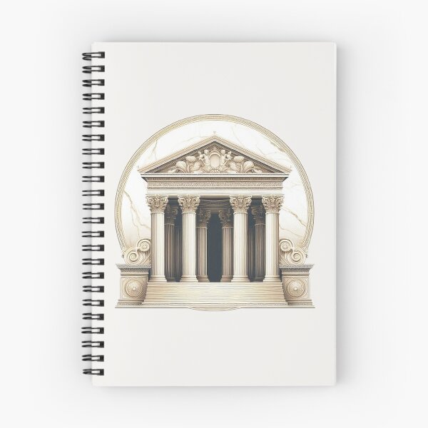 Item preview, Symmetrical Greek Temple – Classical Architecture Design designed and sold by Roberta Calabrese.