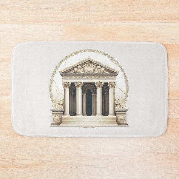 Item preview, Symmetrical Greek Temple – Classical Architecture Design designed and sold by Roberta Calabrese.