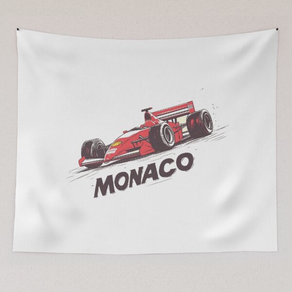 Item preview, Monaco F1 Ferrari – The Red Line designed and sold by Pit Stop Prints.