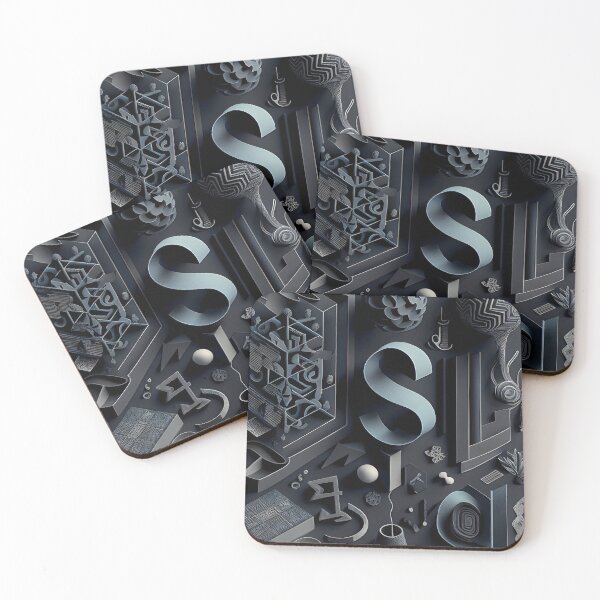 Item preview, Quantum Structures – Modern Abstract Geometric Art designed and sold by ShadowAndSlate.