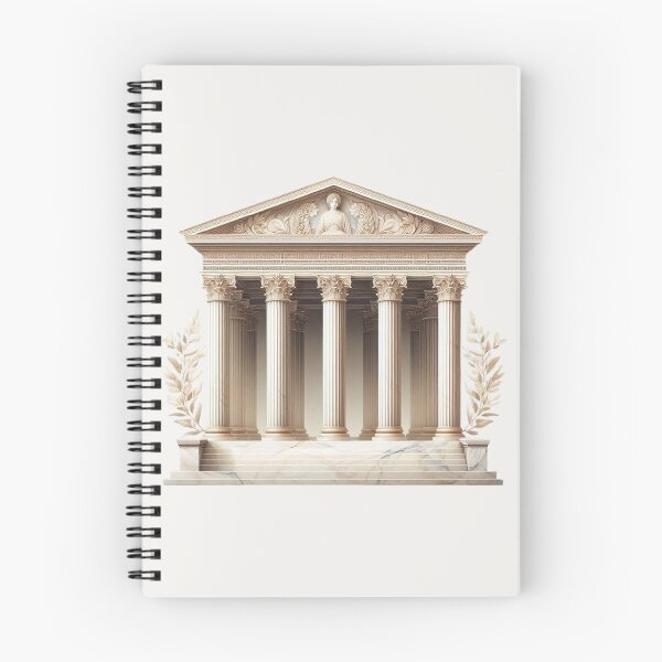 Item preview, Symmetrical Greek Temple – Classical Architecture Design designed and sold by Roberta Calabrese.