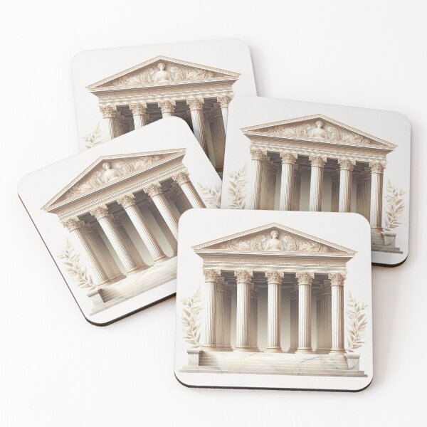 Item preview, Symmetrical Greek Temple – Classical Architecture Design designed and sold by Roberta Calabrese.