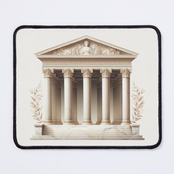 Item preview, Symmetrical Greek Temple – Classical Architecture Design designed and sold by Roberta Calabrese.